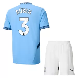 Manchester City Rúben Dias 3 Hjemmetrøye Barn 2024/2025 Manchester City Rúben Dias 3 Hjemmetrøye Barn 2024/2025