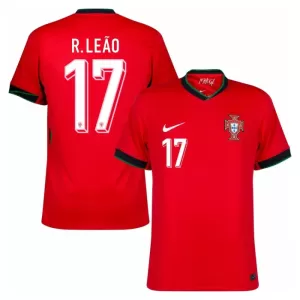 Portugal Rafael Leão 17 Hjemmetrøye EM 2024 Portugal Rafael Leão 17 Hjemmetrøye EM 2024
