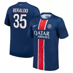 Paris Saint-Germain Lucas Beraldo 35 Hjemmetrøye 2024/2025 Paris Saint-Germain Lucas Beraldo 35 Hjemmetrøye 2024/2025