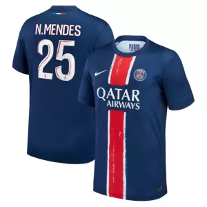 Paris Saint-Germain Nuno Mendes 25 Hjemmetrøye 2024/2025 Paris Saint-Germain Nuno Mendes 25 Hjemmetrøye 2024/2025