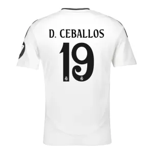 Real Madrid D. Ceballos 19 Hjemmetrøye 2024/2025 Real Madrid D. Ceballos 19 Hjemmetrøye 2024/2025