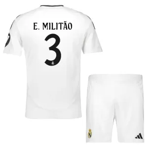 Real Madrid Éder Militão 3 Hjemmetrøye Barn 2024/2025 Real Madrid Éder Militão 3 Hjemmetrøye Barn 2024/2025