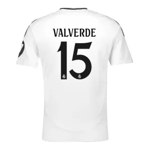 Real Madrid Federico Valverde 15 Hjemmetrøye 2024/2025 Real Madrid Federico Valverde 15 Hjemmetrøye 2024/2025