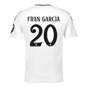 Real Madrid Fran Garcia 20 Hjemmetrøye 2024/2025 Real Madrid Fran Garcia 20 Hjemmetrøye 2024/2025