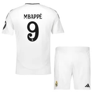 Real Madrid Kylian Mbappé 9 Hjemmetrøye Barn 2024/2025 Real Madrid Kylian Mbappé 9 Hjemmetrøye Barn 2024/2025