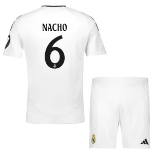 Real Madrid Nacho 6 Hjemmetrøye Barn 2024/2025 Real Madrid Nacho 6 Hjemmetrøye Barn 2024/2025