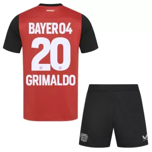 Bayer 04 Leverkusen Alejandro Grimaldo 20 Hjemmetrøye Barn 2024/2025 Bayer 04 Leverkusen Alejandro Grimaldo 20 Hjemmetrøye Barn 2024/2025