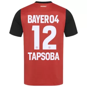 Bayer 04 Leverkusen Edmond Tapsoba 12 Hjemmetrøye 2024/2025 Bayer 04 Leverkusen Edmond Tapsoba 12 Hjemmetrøye 2024/2025