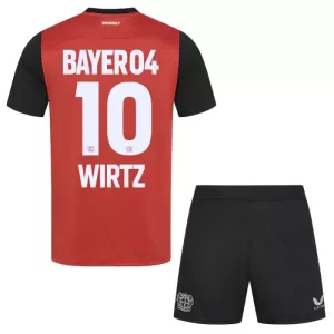 Bayer 04 Leverkusen Florian Wirtz 10 Hjemmetrøye Barn 2024/2025 Bayer 04 Leverkusen Florian Wirtz 10 Hjemmetrøye Barn 2024/2025
