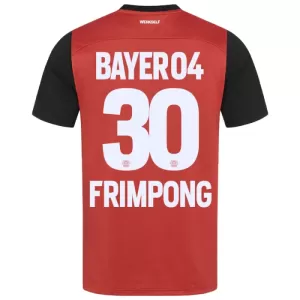Bayer 04 Leverkusen Jeremie Frimpong 30 Hjemmetrøye 2024/2025 Bayer 04 Leverkusen Jeremie Frimpong 30 Hjemmetrøye 2024/2025