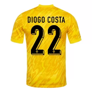 Portugal Diogo Costa 22 Målvakt Trøye EM 2024 Gul Portugal Diogo Costa 22 Målvakt Trøye EM 2024 Gul