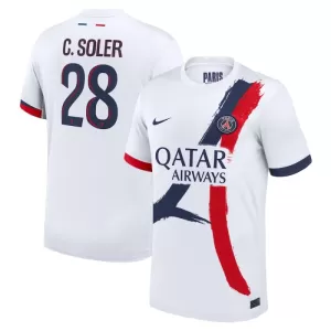 Paris Saint-Germain Carlos Soler 28 Bortetrøye 2024/2025 Paris Saint-Germain Carlos Soler 28 Bortetrøye 2024/2025
