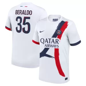 Paris Saint-Germain Lucas Beraldo 35 Bortetrøye 2024/2025 Paris Saint-Germain Lucas Beraldo 35 Bortetrøye 2024/2025