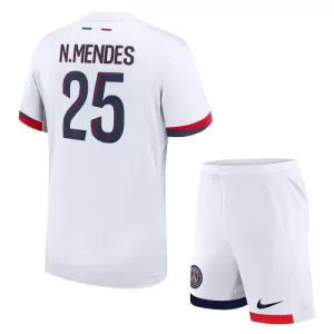 Paris Saint-Germain Nuno Mendes 25 Bortetrøye Barn 2024/2025 Paris Saint-Germain Nuno Mendes 25 Bortetrøye Barn 2024/2025