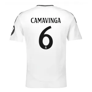 Real Madrid Eduardo Camavinga 6 Hjemmetrøye 2024/2025 Real Madrid Eduardo Camavinga 6 Hjemmetrøye 2024/2025
