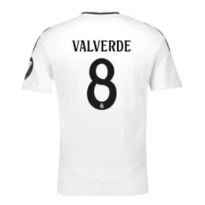 Real Madrid Federico Valverde 8 Hjemmetrøye 2024/2025 Real Madrid Federico Valverde 8 Hjemmetrøye 2024/2025