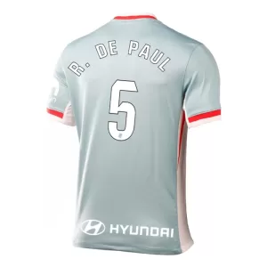 Atlético Madrid Rodrigo de Paul 5 Bortetrøye 2024/2025 Atlético Madrid Rodrigo de Paul 5 Bortetrøye 2024/2025