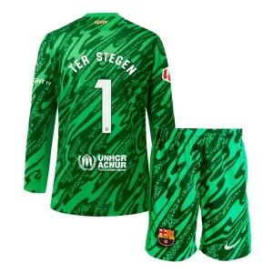 FC Barcelona Marc-André ter Stegen 1 Målvakt Hjemmetrøye Barn 2024/2025 Langermet FC Barcelona Marc-André ter Stegen 1 Målvakt Hjemmetrøye Barn 2024/2025 Langermet