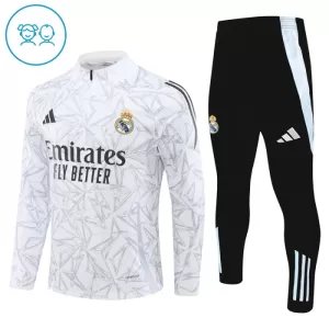 Real Madrid Trenings Collegegenser Set Barn 2024/2025 Hvit Real Madrid Trenings Collegegenser Set Barn 2024/2025 Hvit