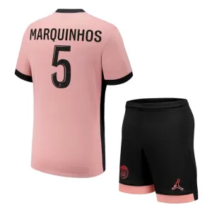 Paris Saint-Germain Marquinhos 5 Tredjetrøye Barn 2024/2025 Paris Saint-Germain Marquinhos 5 Tredjetrøye Barn 2024/2025
