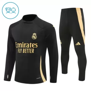 Real Madrid Trenings Collegegenser Set Barn 2024/2025 Svart Real Madrid Trenings Collegegenser Set Barn 2024/2025 Svart