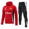 Manchester United Hoodie Trenings Collegegenser Set 2024/2025 Rød