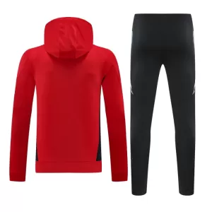 Manchester United Hoodie Trenings Collegegenser Set 2024/2025 Rød