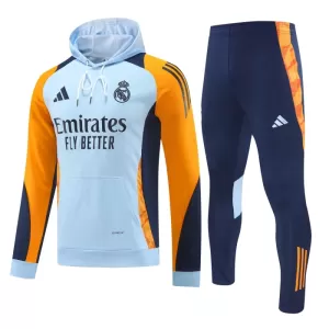 Real Madrid Hoodie Trenings Collegegenser Set 2024/2025 Blå Real Madrid Hoodie Trenings Collegegenser Set 2024/2025 Blå