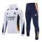 Real Madrid Hoodie Trenings Collegegenser Set 2024/2025 Hvit