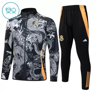 Real Madrid Treningsjakkedresser Barn 2024/2025 Dragon Svart Real Madrid Treningsjakkedresser Barn 2024/2025 Dragon Svart