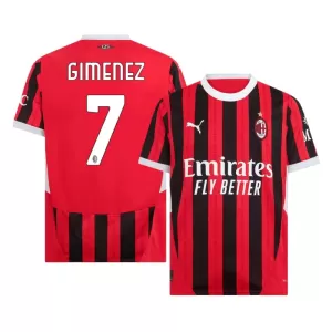 AC Milan Santiago Gimenez 7 Hjemmetrøye 2024/2025