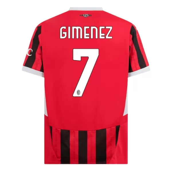 AC Milan Santiago Gimenez 7 Hjemmetrøye 2024/2025