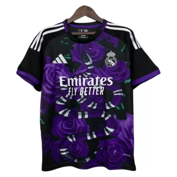 Real Madrid x Rose Trøye 2024/2025 Lilla Spesiell Real Madrid x Rose Trøye 2024/2025 Lilla Spesiell