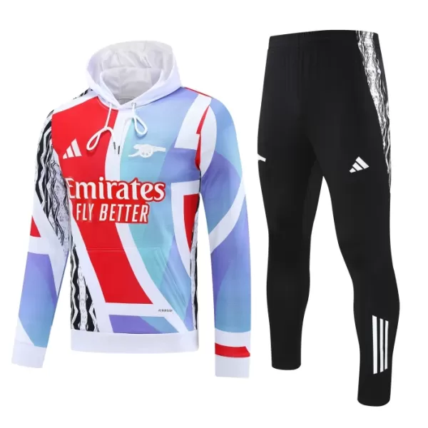 Arsenal Hoodie Trenings Collegegenser Set 2024/2025 Hvit Arsenal Hoodie Trenings Collegegenser Set 2024/2025 Hvit