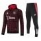 Manchester United Hoodie Trenings Collegegenser Set 2024/2025 Rød
