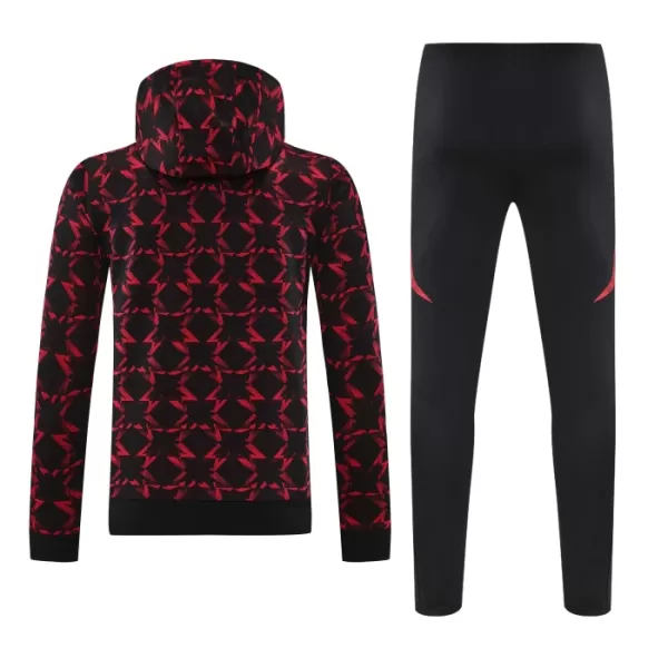 Manchester United Hoodie Trenings Collegegenser Set 2024/2025 Rød