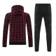 Manchester United Hoodie Trenings Collegegenser Set 2024/2025 Rød