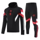 Manchester United Hoodie Trenings Collegegenser Set 2024/2025 Svart Manchester United Hoodie Trenings Collegegenser Set 2024/2025 Svart