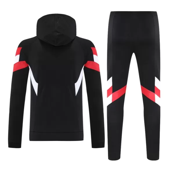 Manchester United Hoodie Trenings Collegegenser Set 2024/2025 Svart