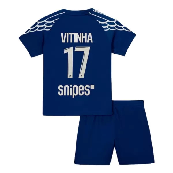 Paris Saint-Germain Vitinha 17 Fjerde trøye Barn 2024/2025 Paris Saint-Germain Vitinha 17 Fjerde trøye Barn 2024/2025