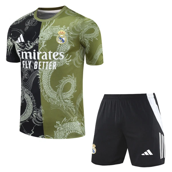 Real Madrid Trøye Barn 2024/2025 Dragon Grønn Real Madrid Trøye Barn 2024/2025 Dragon Grønn