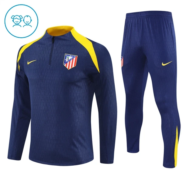 Atlético Madrid Trenings Collegegenser Set Barn 2025/2026 Navy Atlético Madrid Trenings Collegegenser Set Barn 2025/2026 Navy