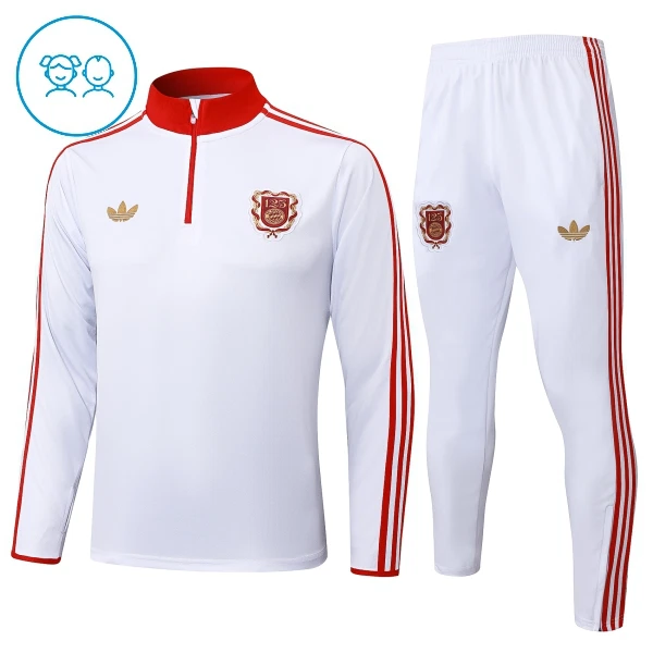 FC Bayern München Trenings Collegegenser Set Barn 2024/2025 Hvit FC Bayern München Trenings Collegegenser Set Barn 2024/2025 Hvit