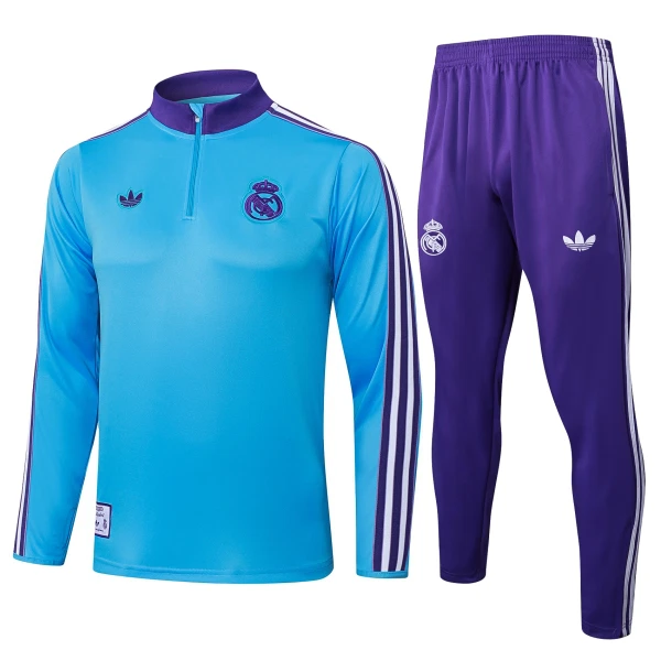 Real Madrid Trenings Collegegenser Set 2025/2026 Blå Real Madrid Trenings Collegegenser Set 2025/2026 Blå