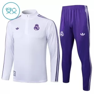 Real Madrid Trenings Collegegenser Set Barn 2025/2026 Hvit Real Madrid Trenings Collegegenser Set Barn 2025/2026 Hvit