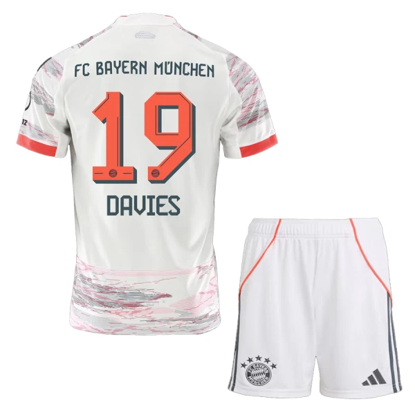 FC Bayern München Alphonso Davies 19 Bortetrøye Barn 2025/2026 FC Bayern München Alphonso Davies 19 Bortetrøye Barn 2025/2026
