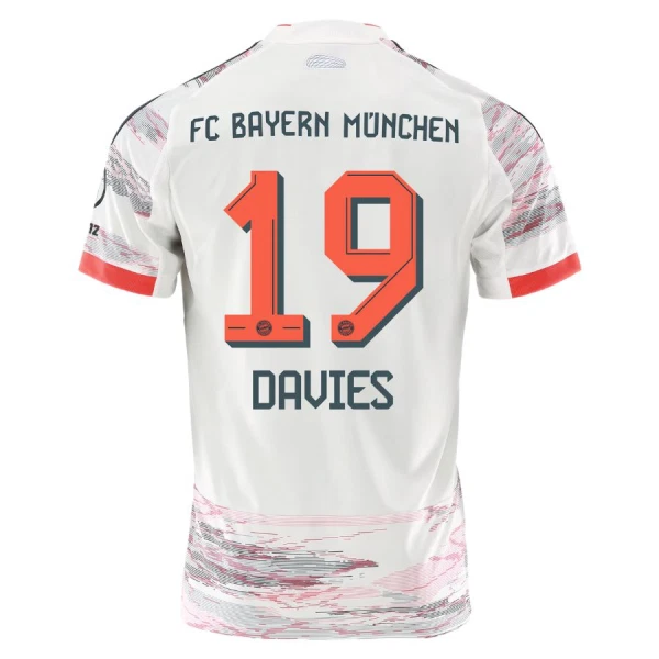 FC Bayern München Alphonso Davies 19 Bortetrøye Barn 2025/2026