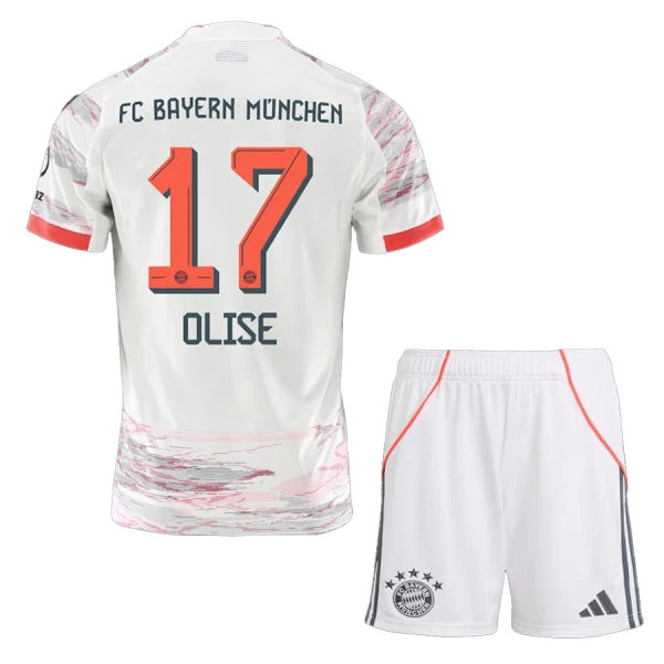 FC Bayern München Olise 17 Bortetrøye Barn 2025/2026 FC Bayern München Olise 17 Bortetrøye Barn 2025/2026