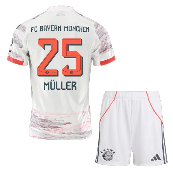 FC Bayern München Thomas Müller 25 Bortetrøye Barn 2025/2026 FC Bayern München Thomas Müller 25 Bortetrøye Barn 2025/2026