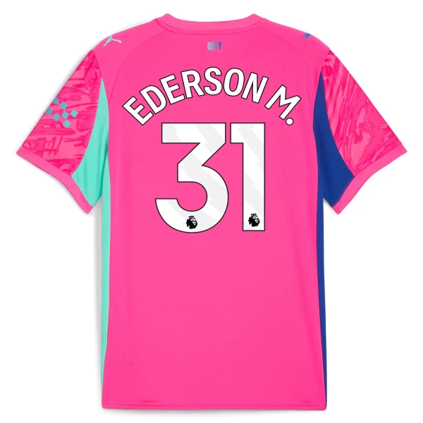 Manchester City Ederson Moraes M. 31 Målvakt Trøye 2025/2026 Rosa Manchester City Ederson Moraes M. 31 Målvakt Trøye 2025/2026 Rosa